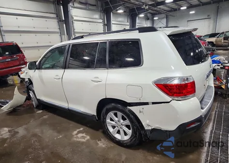2012 Toyota Highlander Base z USA, uszkodzony, nr VIN 5TDBK3EH8CS127342